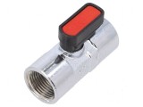 Robinet mecanic cu bilă alamă nichelată 20bar 20-80&deg;C