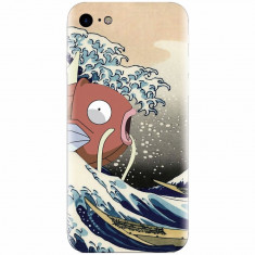 Husa silicon pentru Apple Iphone 7, Great Wave Fish