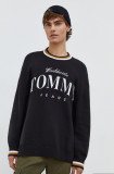 Cumpara ieftin Tommy Jeans pulover de bumbac culoarea negru, light DM0DM18365