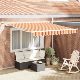 vidaXL Cortina Retractabilă Galben și portocalie 350 x 250 cm 3330252