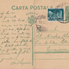 CARTE POSTALA CIRCULATA 1937