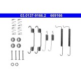 Set accesorii reparatie saboti frana Ate 03013791662, parte montare : punte spate