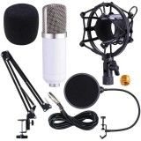 Cumpara ieftin Microfon Profesional Studio Condenser BM-700 WVNGR, Stand Inclus, Inregistrare Vocala, Karaoke, PC, Laptop, Streaming, Negru/Auriu