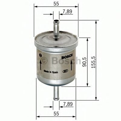 Filtru combustibil VW FOX (5Z1, 5Z3) (2003 - 2016) BOSCH 0 450 905 316 foto