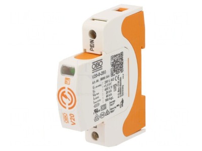 Limitator de Supratensiuni Tip 2 20kA 280VAC 1 Pol foto