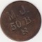 Jeton - M. J. 50. B.