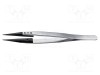 Pensetă ESD IDEAL-TEK cu capete interschimbabile, v&acirc;rf ascuțit, 130mm
