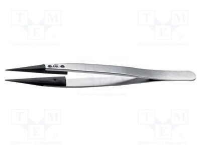 Pensetă ESD IDEAL-TEK cu capete interschimbabile, v&amp;acirc;rf ascuțit, 130mm foto