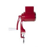 Rasnita Manuala Nuci, Cascaval, Migdale, Alune - Metal, Sita Inox, Rosu - Prindere Blat, Usor de Curatat