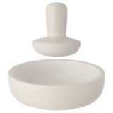 Cumpara ieftin Mojar cu pistil BergHOFF, 2 piese, 17 cm, Ceramica, Alb HighLine Cooking
