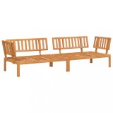Cumpara ieftin Set canapele de colt paleti de gradina 2 buc. lemn masiv acacia