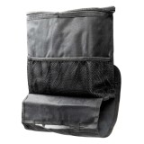 Geanta termica organizator pentru scaun auto AMiO, prindere pe tetiera scaunului fata, compartiment termic, buzunare pentru bauturi, culoare neagra