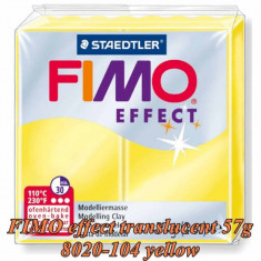 FIMO Effect 57g Galben deschis Translucent foto