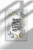 Pacea Lui Hristos - Poster Canvas Religios Romanesc Neramat - Print Digital | A3 (29.7 x 42 cm)