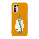 Husa compatibila cu Oppo A55, Viceversa, model Bling bling Bender Futurama, Silicon, TPU, Transparent, Carcasa