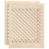 Cumpara ieftin Usi de dulap cu zabrele 2 buc. 49,5x61,5 cm, lemn masiv de pin