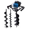Motoburghiu Scheppach EB2000, 1.97CP, 3 Burghie (100/150/200mm), Benzina, Gaurire Pamant Gard Fundatii