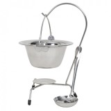 Ceaun mini inox 0.8L cu suport si lingura Zilan EXT 7228_3