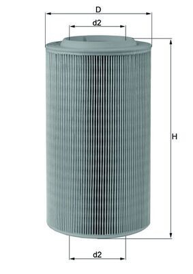 MAHLE LX 2059 Filtru aer foto