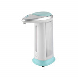 Cumpara ieftin Dozator automat pentru sapun lichid, Verk Group, cu senzor, plastic, alb, 4xAAA, 300 ml, 13x20 cm
