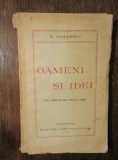 Oameni și idei - N. Mihăescu (cu dedicația și autograful autorului)