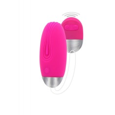 Ou Vibrator Funky Remote Egg 10 Moduri Vibratii Silicon Roz