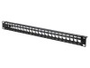Patch Panel Keystone Negru 24 Porturi 19" DIGITUS