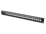 Patch Panel Keystone Negru 24 Porturi 19" DIGITUS