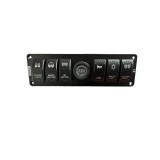 Cumpara ieftin Panou cu 6 intrerupatoare tip Rocket voltmetru si USB 4.2A
