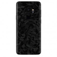 Set Folii Skin Acoperire 360 Compatibile cu Samsung Galaxy S9 Plus (2 Buc) - ApcGsm Wraps Shadow Black