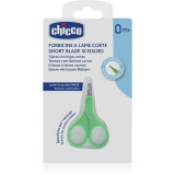 Chicco Short Blade Scissors foarfece cu v&acirc;rf rotunjit pentru copii 0 m+ 1 buc