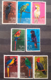 Oman pasari papagali serie 8v. nestampilata, Nestampilat