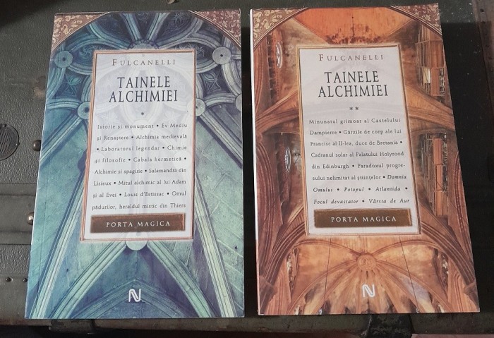 RARE, Fulcanelli - Tainele alchimiei (volum 1+ volum 2) NOI curier gratuit