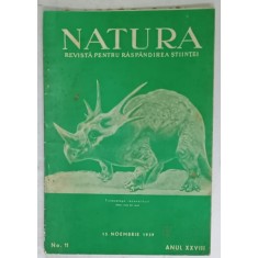 NATURA , REVISTA PENTRU RASPANDIREA STIINTEI , NR. 11 , 1939