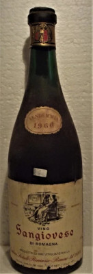 A14- VIN sangiovese di romagna, recoltare 1966 cl 72 gr 12,5 foto