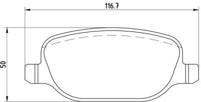 Placute frana Alfa Romeo 159 (939), Brera (939), Spider (939, 939); Lancia Delta 3 (844), Thesis (841ax) SRLine parte montare : Punte spate