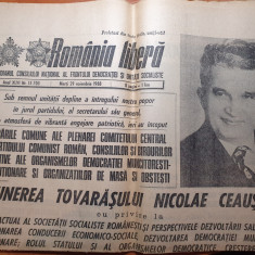 romania libera 29 noiembrie 1988-cuvantarea lui ceausescu la plenara PCR