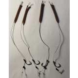 Set x 4 carlige nr. 8,legate pt.monturi crap:inline,plumb pierdut, helicopter