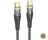 Cumpara ieftin Cablu Date si Incarcare USB-C - USB-C HOCO U121 60W 1.2m Negru