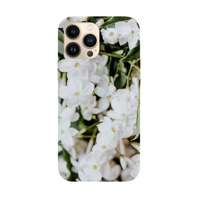 Husa compatibila cu Apple iPhone 14 Plus model White petals, Silicon, TPU, Viceversa foto