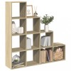 VidaXL Bibliotecă/separator cameră stejar sonoma 131,5x29x131,5cm lemn 857969