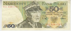 B11 18 - Bancnota foarte veche - Polonia - 50 zloti - 1988