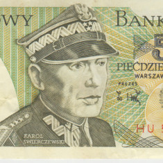 M1 - Bancnota foarte veche - Polonia - 50 zloti - 1988