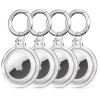 Pachet huse Airtag Tech-Protect Icon transparent 4 buc
