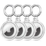 Pachet huse Airtag Tech-Protect Icon transparent 4 buc