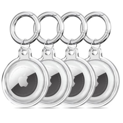 Pachet huse Airtag Tech-Protect Icon transparent 4 buc foto