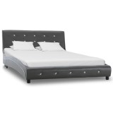 Cumpara ieftin Cadru de pat, gri, 120 x 200 cm, piele artificială