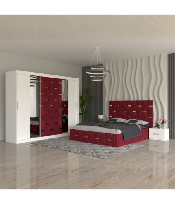 Dormitor Sofia Rosu 160x200cm