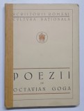 POEZII de OCTAVIAN GOGA , 1924 *COTOR REFACUT