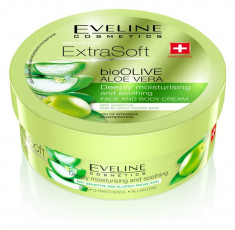 Crema Intensiva de Regenerare Eveline Cosmetics Extra Soft Bio Olive Aloe Vera 175ml foto